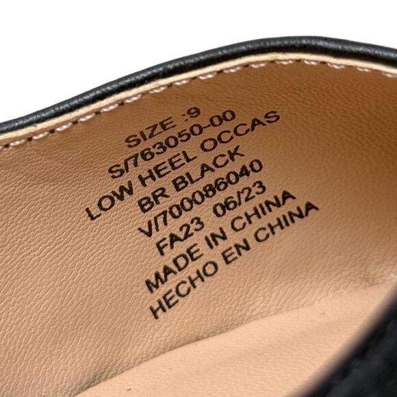 Banana Republic Black Leather Pointed Kitten Heel Mule Office Formal - Size: 9 - Picture 8 of 9